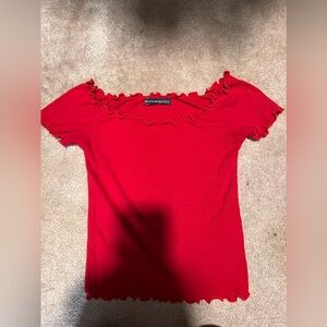 Off the shoulder crop top